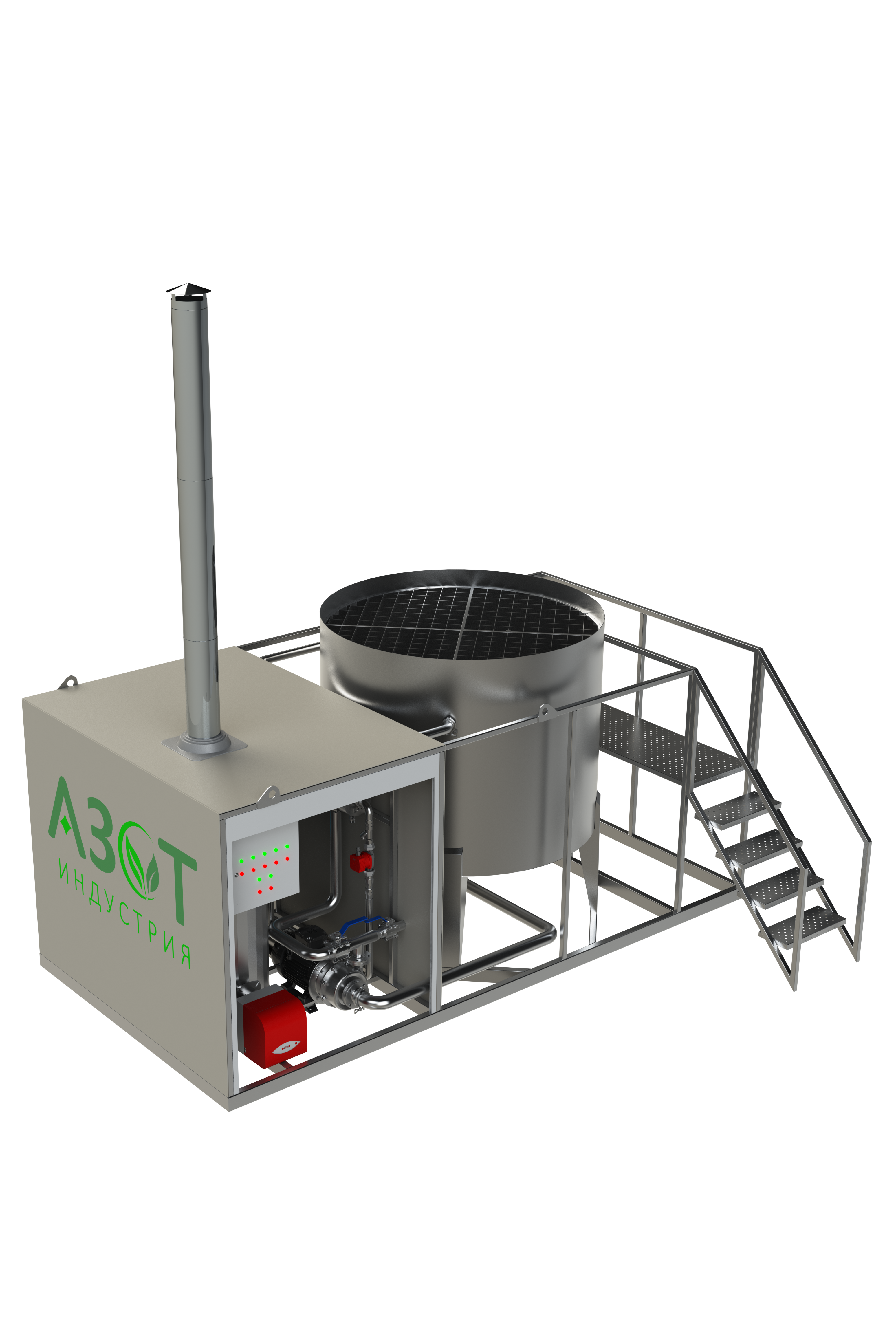 Производительность КАС32 - 
До 60 т/сутки	
Рабочий объем - 4,5 м3
Насос перемешивания - 72 м³/ч
Подогрев - Теплообменник 219 мм
Котёл - 230 кВт
Топливный бак – 440л
Энергопотребление – 9 кВт/ч
Масса – 1700 кг
Тип управления - Ручное/ Авто (опция)

Предназначен для приготовления КАС различных марок, жидких комплексных удобрений с различным NPK-балансом, а также кратно увеличивает эффективность растворения карбамида и прочих легкорастворимых удобрений с подогревом и без, путем гидро-перемешивания. Допускается установка как в помещении, так и на улице на бетонной площадке.